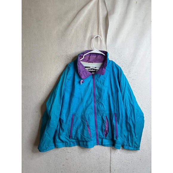 Pacific Trail Other - Vintage Pacific Trail Windbreaker Jacket Teal Purple 90s Retro Full Zip Small